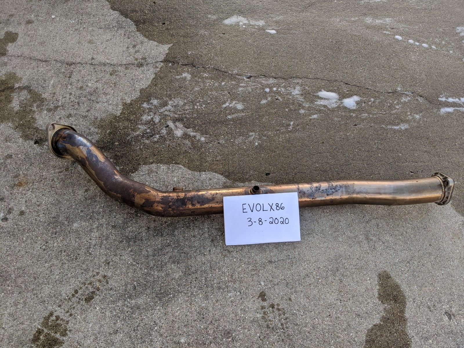 2008 Mitsubishi Lancer Evolution - INVIDIA 1 PIECE DOWNPIPE - Engine - Exhaust - $100 - Homer Glen, IL 60491, United States