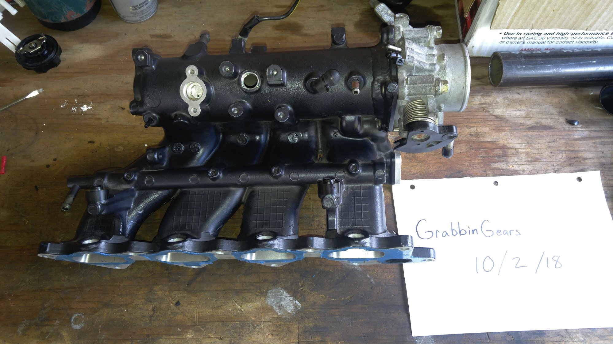 Engine - Intake/Fuel - Map rev2 intake manifold ported throtle boddy - Used - 2003 to 2006 Mitsubishi Lancer Evolution - Lafayette, LA 70508, United States
