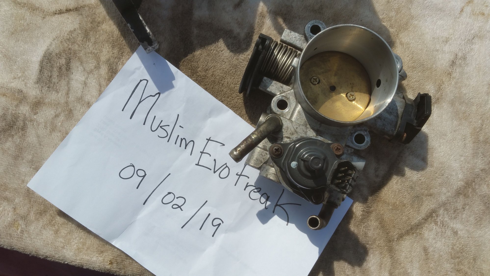 Engine - Power Adders - Evo 8/9 Curt Brown Ported Intake Manifold and 65 mm throttle body - Used - Lake In The Hills, IL 60156, United States