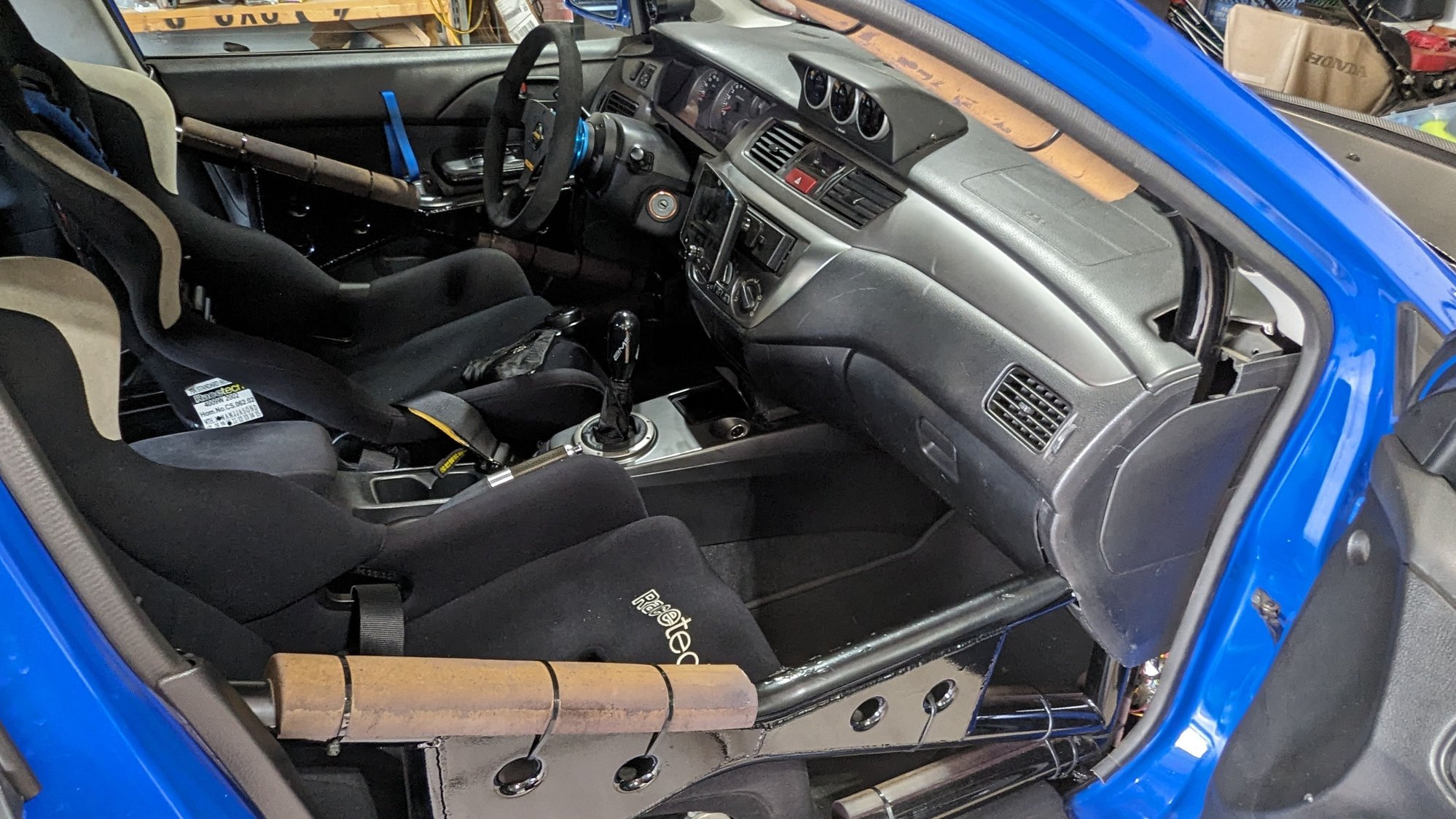 2003 Mitsubishi Lancer Evolution - 2003 Caged BBY Evo 8 - Used - VIN JA3AH86F93U124075 - 89,000 Miles - 4 cyl - AWD - Manual - Sedan - Blue - Commerce Township, MI 48382, United States