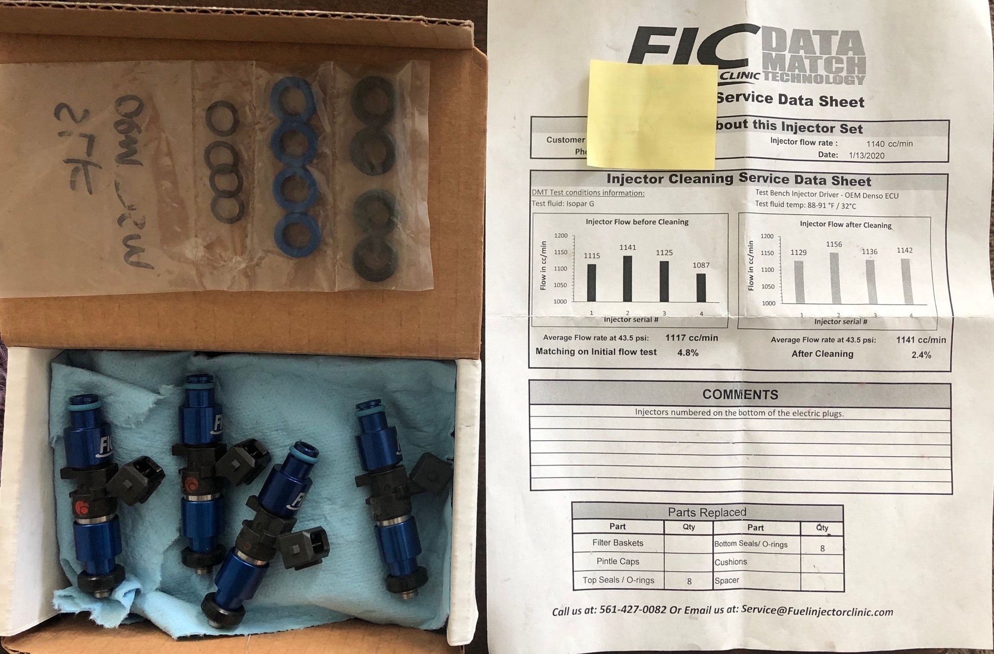 Engine - Intake/Fuel - FIC 1100 high Z injectors. $375 Shipped - Used - 2001 to 2006 Mitsubishi Lancer Evolution - Albuquerque, NM 87114, United States