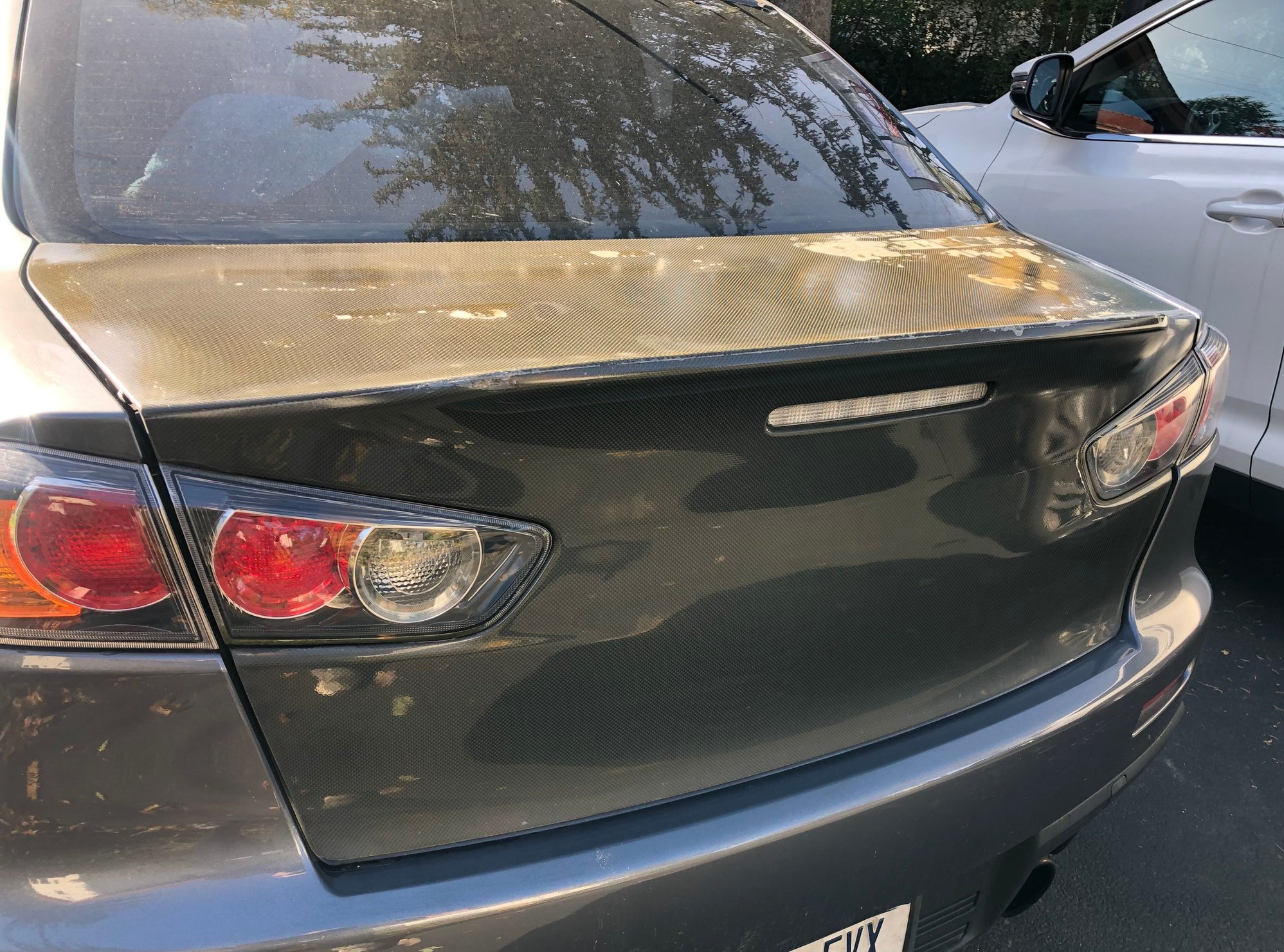 Exterior Body Parts - Do Luck Duckbill Aero Trunk (Fiber Glass) for Evo X - Used - 2007 to 2016 Mitsubishi Lancer Evolution - Manhasset, NY 11030, United States