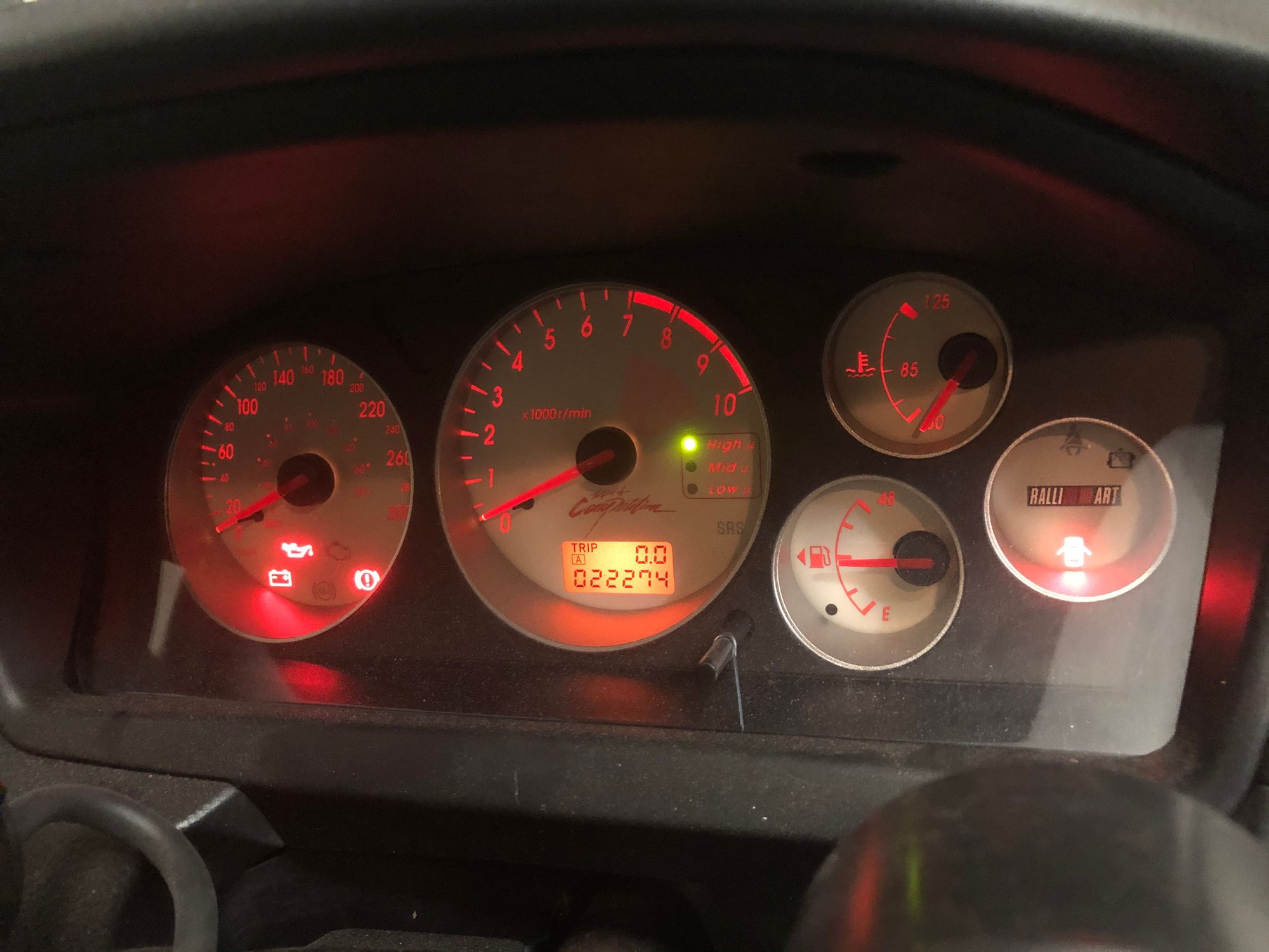 Interior/Upholstery - Evo 8/9 Ralliart Instrument Cluster JDM 300kph - Used - 2003 to 2006 Mitsubishi Lancer Evolution - Evans, GA 30809, United States