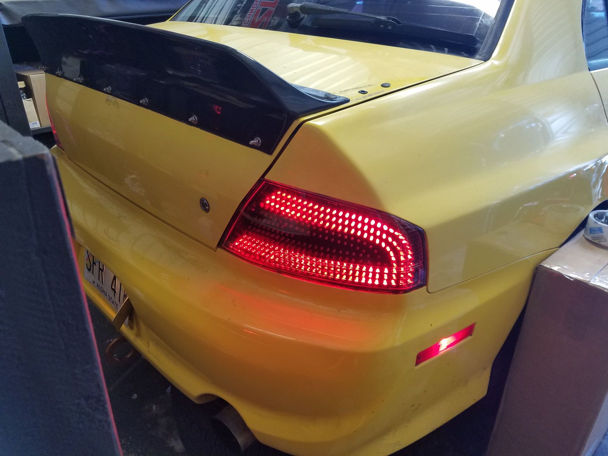 My new LED tail lights. EvolutionM Mitsubishi Lancer and Lancer
