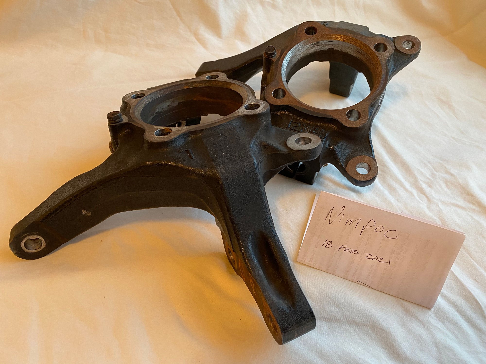 Steering/Suspension - Evo 8 9 Front Spindle Knuckle Pair OEM Evo - Used - 2003 to 2006 Mitsubishi Lancer Evolution - Victor, ID 83455, United States