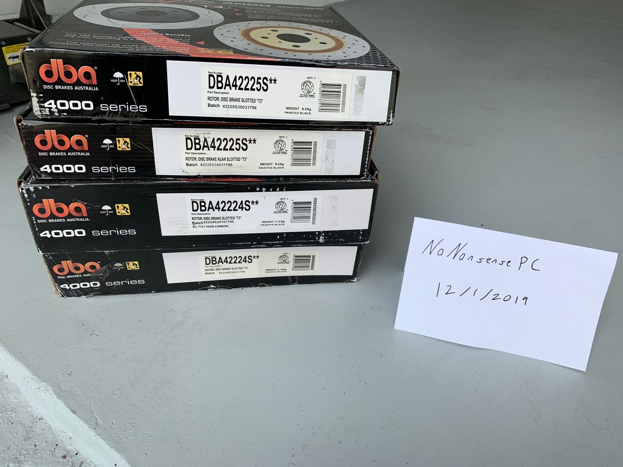 Brakes - NIB DBA 4000 T3 Rotors - Full Set (Front & Rear) - New - 2008 to 2015 Mitsubishi Lancer Evolution - Orlando, FL 32824, United States