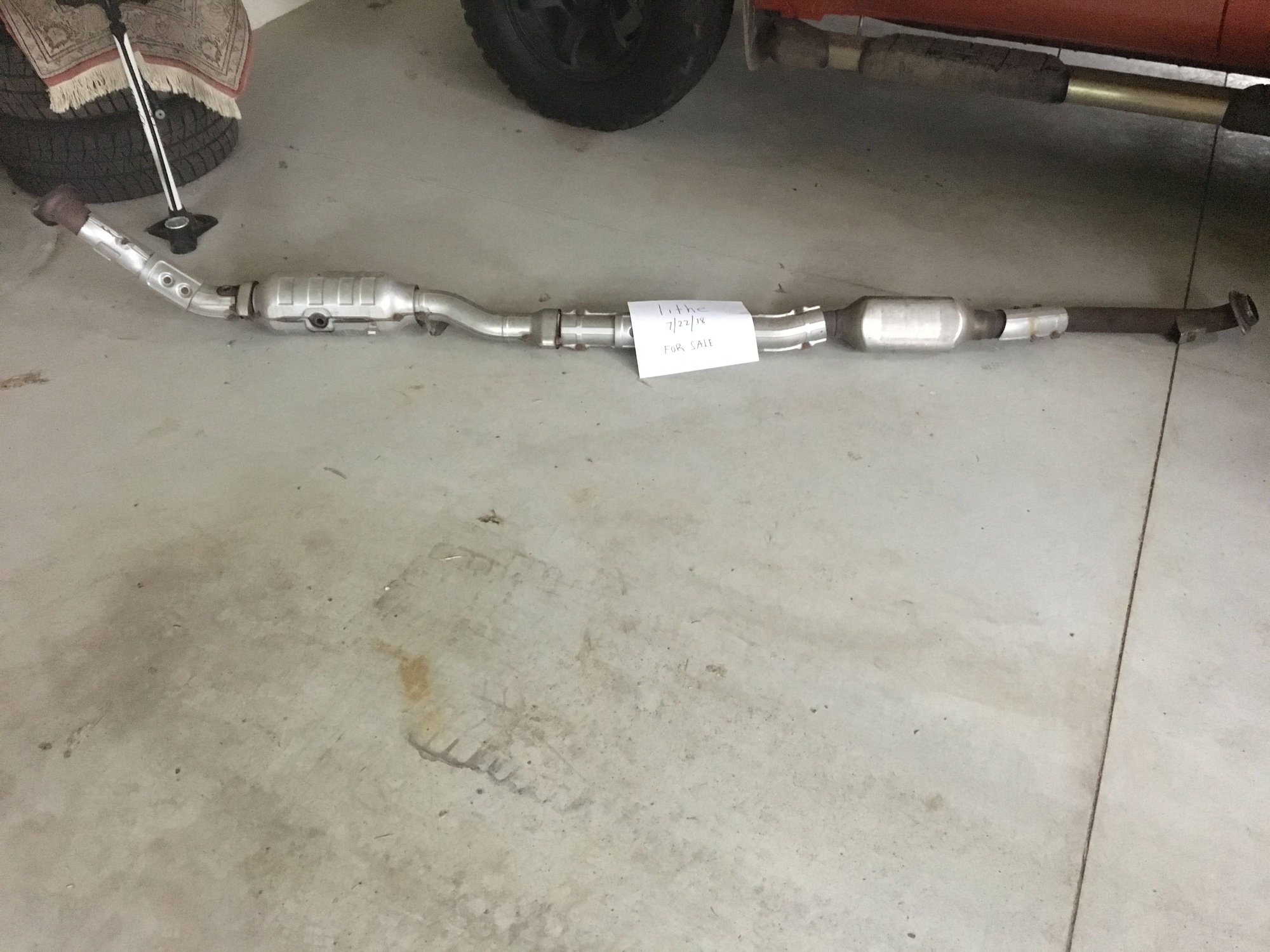 OEM Evo X turboback exhaust,