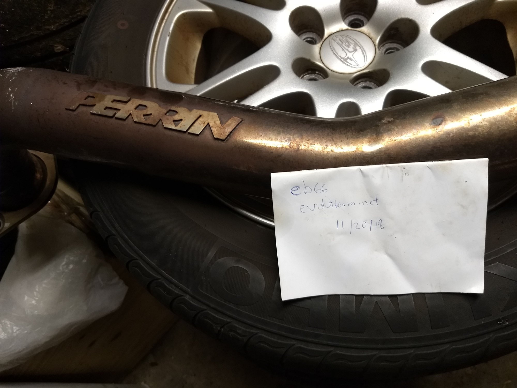Engine - Exhaust - Perrin downpipe Evo IX - Used - 2003 to 2006 Mitsubishi Lancer Evolution - Woburn, MA 01801, United States