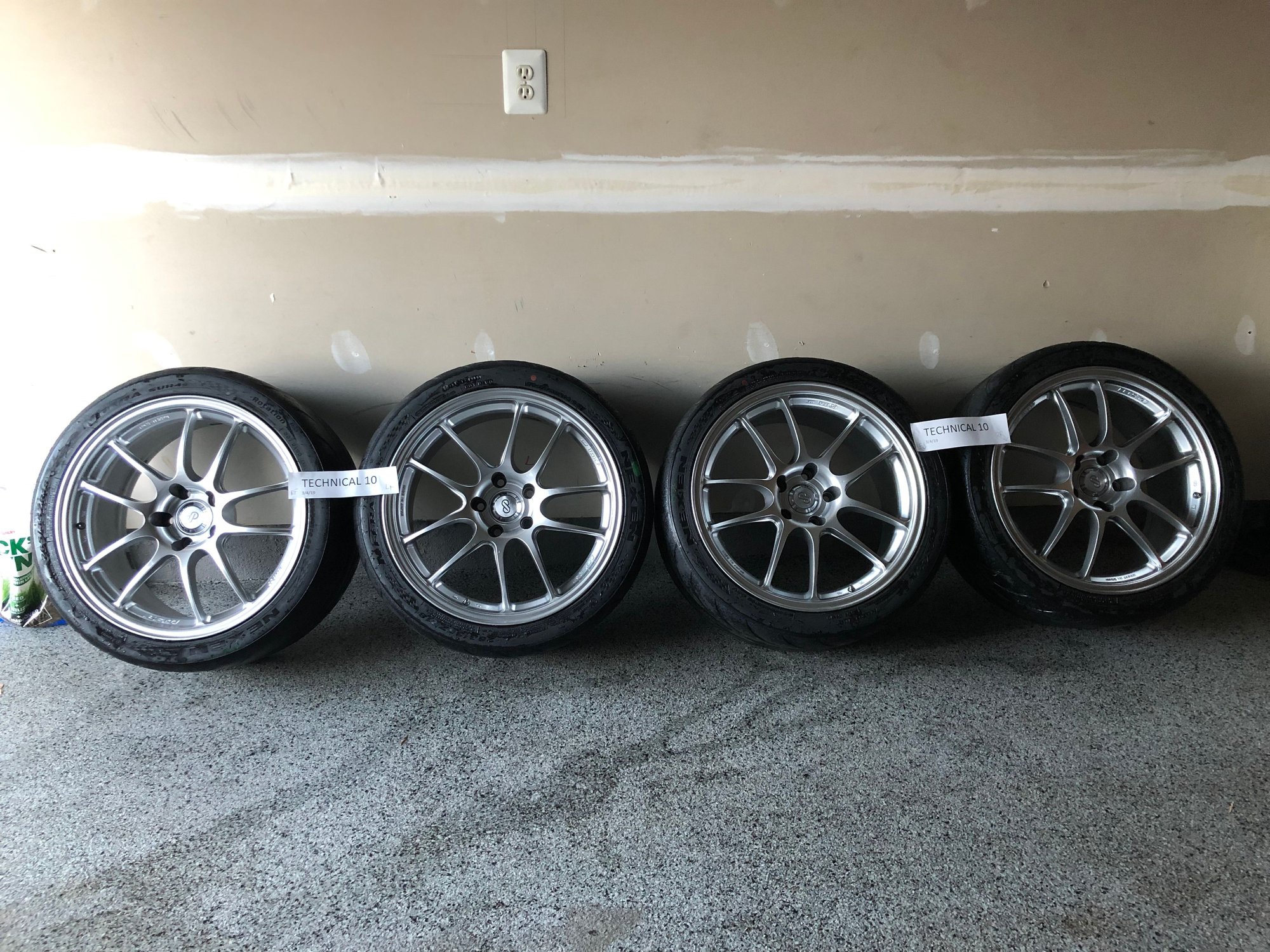 Wheels and Tires/Axles - Enkei PF-01 18x9.5 +35 with Nexen N-FURA SUR4G 265/35/18 - Used - 2003 to 2015 Mitsubishi Lancer Evolution - Gambrills, MD 21054, United States