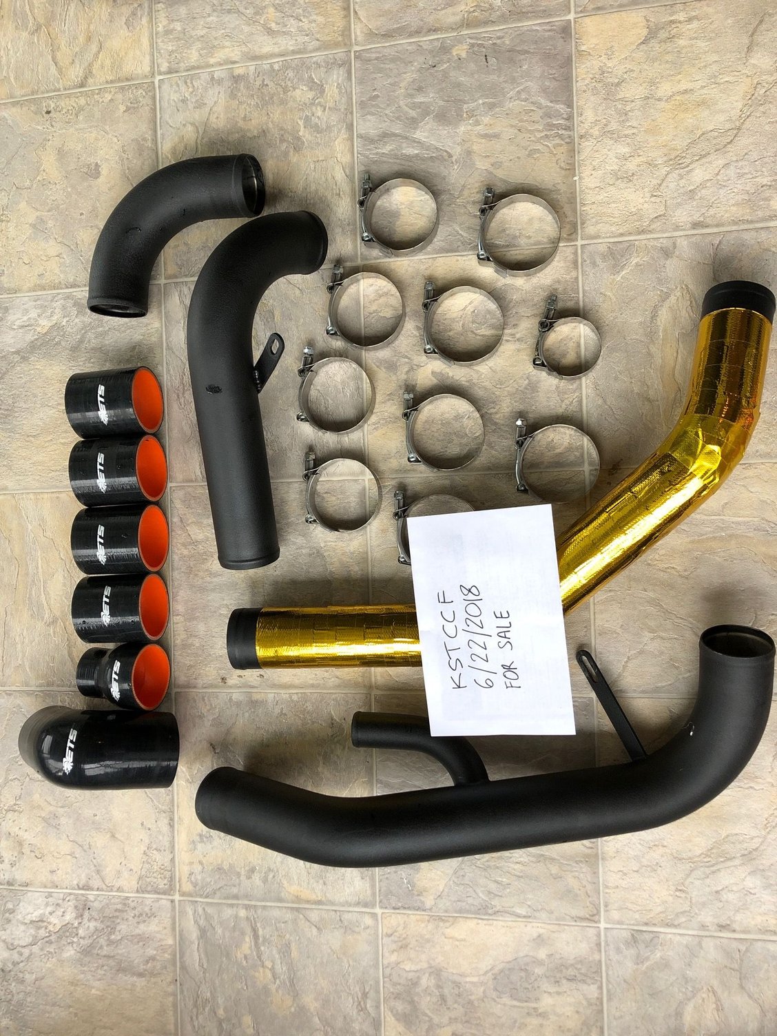 Engine - Intake/Fuel - ETS Upper and Lower Intercooler piping kit for EVO X - Used - 2008 to 2015 Mitsubishi Lancer Evolution - Alexandria, VA 22310, United States