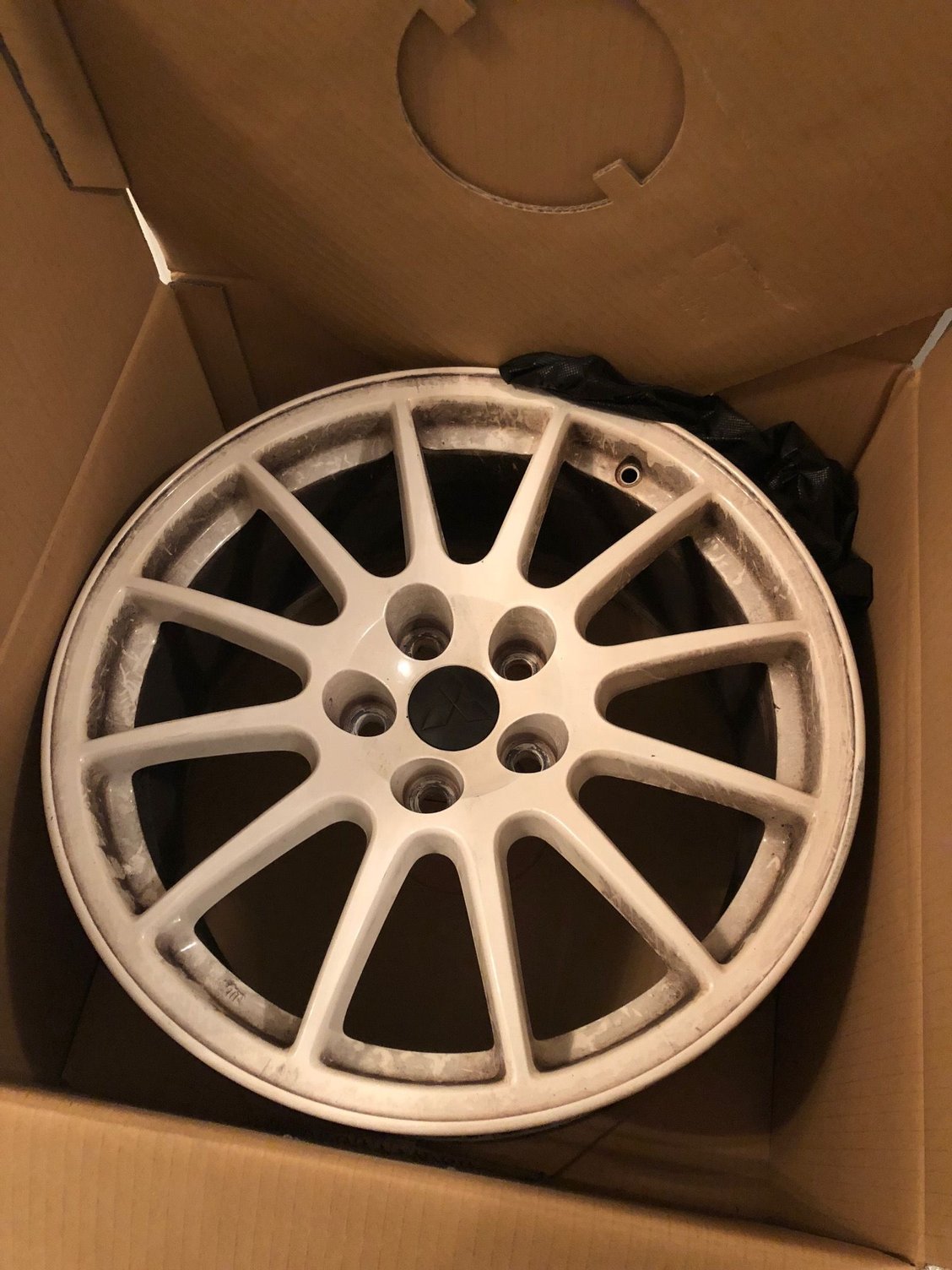 Wheels and Tires/Axles - Evo X Wheels Powdercoated White + Garageline Wheel Spacers - Used - Ashburn, VA 20147, United States