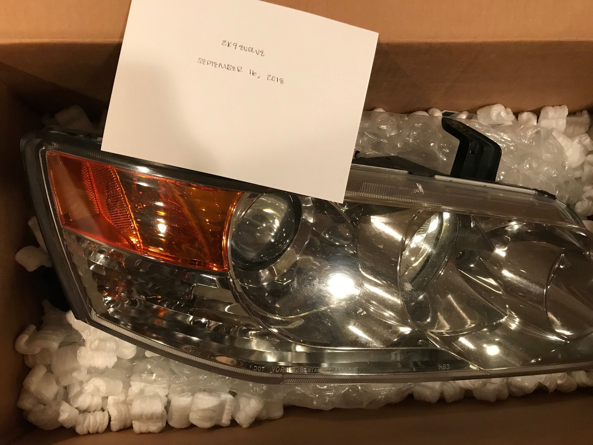 Lights - Evo VIII OEM Headlights - Used - 2003 to 2008 Mitsubishi Lancer Evolution - Yardley, PA 19067, United States