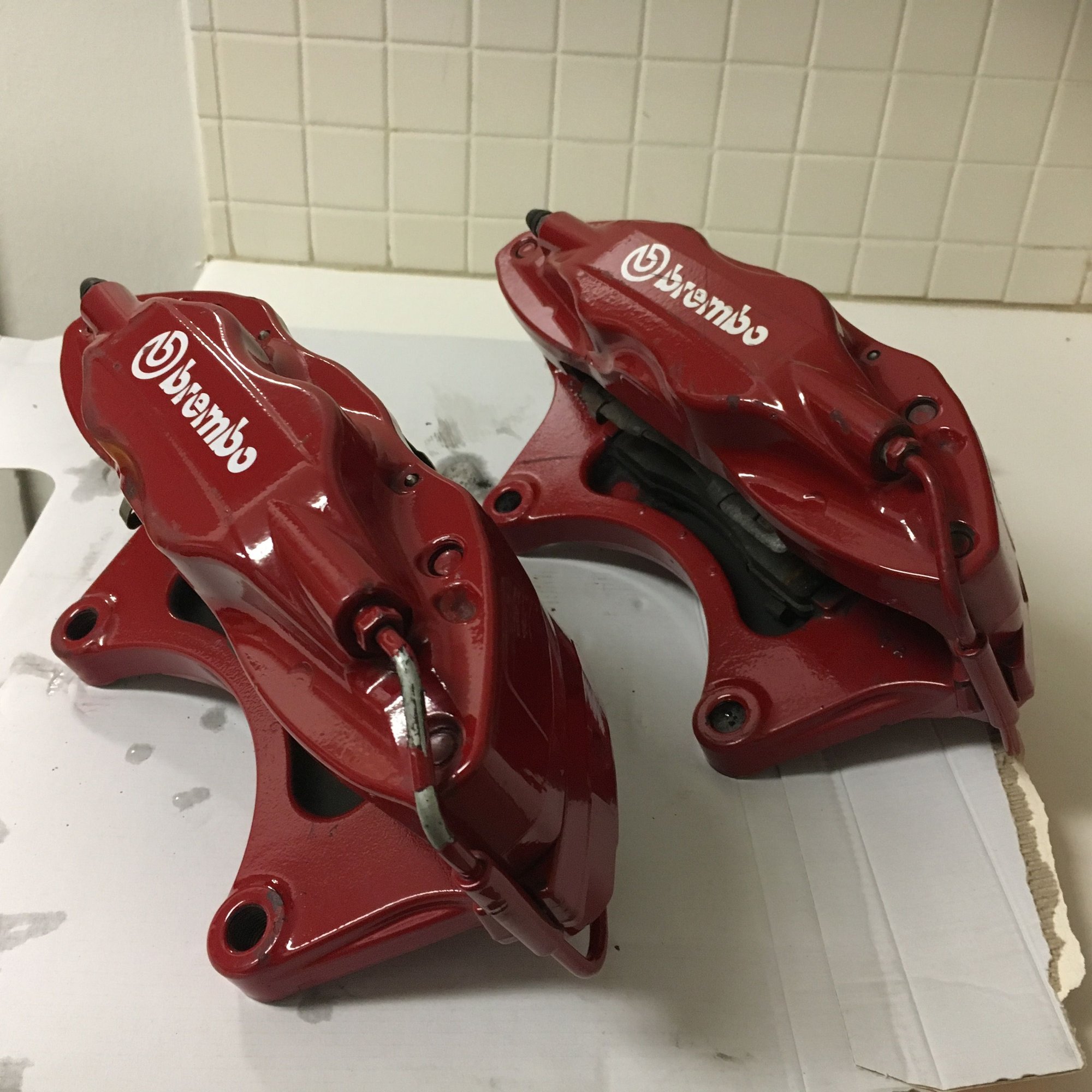 Brakes - 2013 Mitsubishi Lancer Evolution GSR front brake calipers - Used - 2013 Mitsubishi Lancer Evolution - Detroit, MI 48214, United States