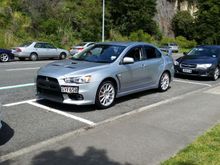 My evo with silver mags.