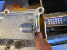 Aluminum valve cover (1035A810)'s 3/8" (9.5mm) breather bung.