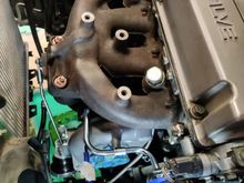 Installed from the top - tight fit! radiator out would have been easier