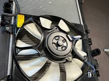 Radiator with fan