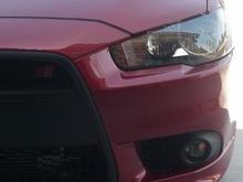 Blacked out chrome lip