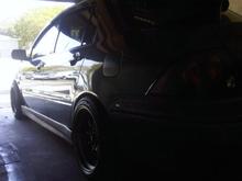 Walker side skirts rear view
