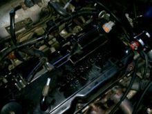 The old engine bay..