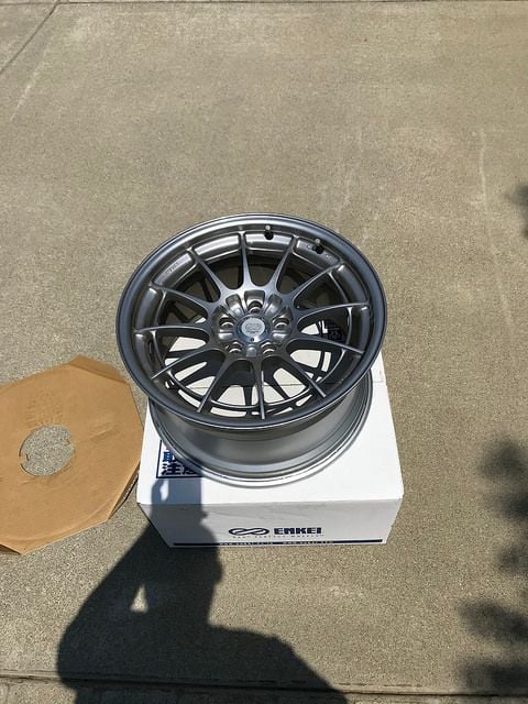 Wheels and Tires/Axles - Enkei NT03+M 18x9.5 +27, 5x114.3 (silver) - Used - 2003 to 2015 Mitsubishi Lancer Evolution - West Sacramento, CA 95691, United States