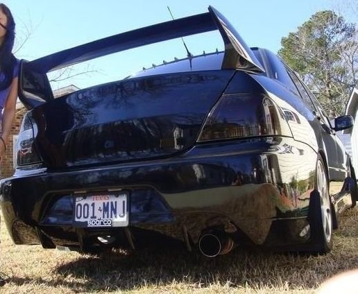 Exterior Body Parts - 04-06 VIS Mitsubishi Lancer (non evo) Shaved Carbon Fiber Trunk and Evo 7/8/9 Wing - Used - 2004 to 2006 Mitsubishi Lancer - El Sobrante, CA 94803, United States