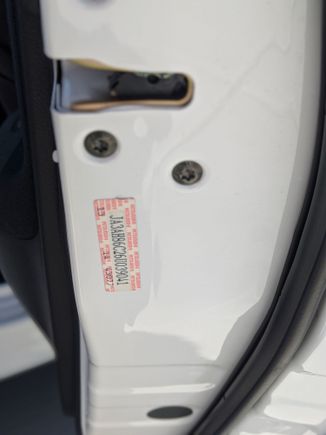 Rear Passenger VIN