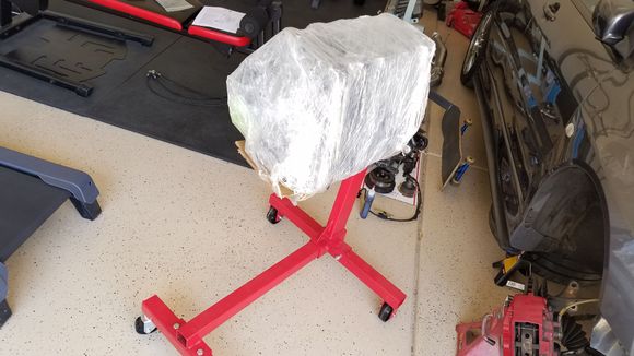 At this point I prepared my air compressor, coffee filters (which still leaves lint behind by the way so be careful) and brake cleaner.