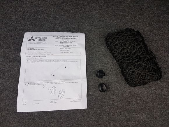 Trunk cargo net
