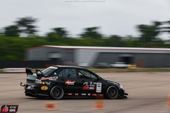 Here is our winning car at the NOLA Optima race.