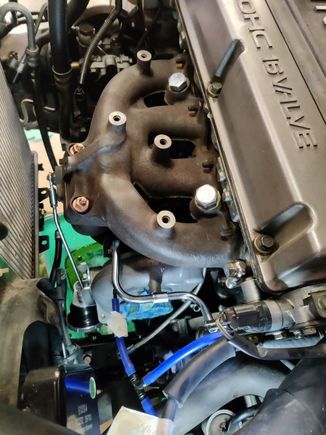 Installed from the top - tight fit! radiator out would have been easier