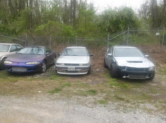 My tsi and a customers mirage with a 4g63t