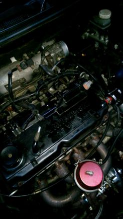 The old engine bay..