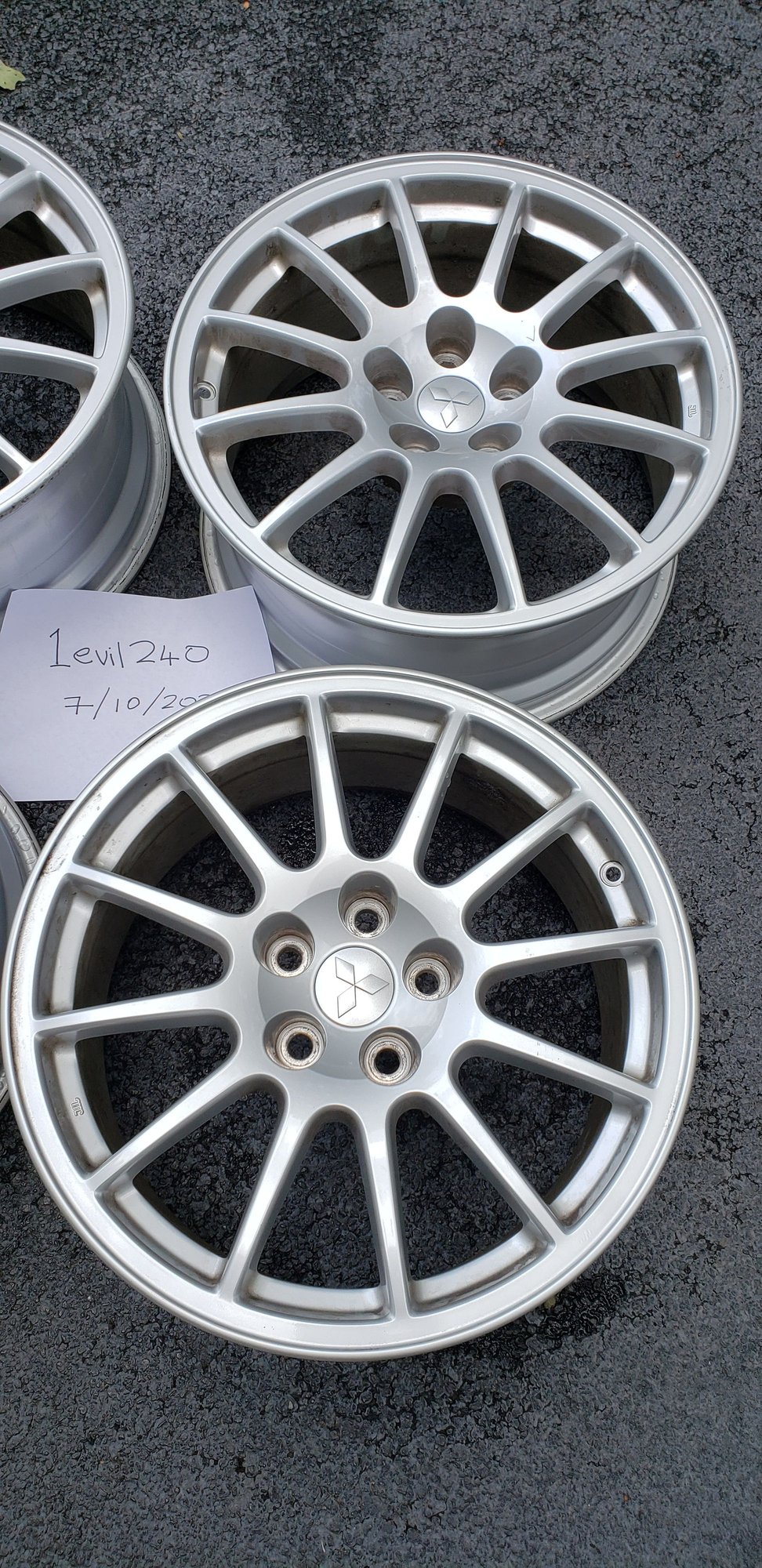 Wheels and Tires/Axles - Stock evo x gsr rims excellent condition $1000 - delaware 19950 - Used - 2003 to 2015 Mitsubishi Lancer Evolution - Greenwood, DE 19950, United States