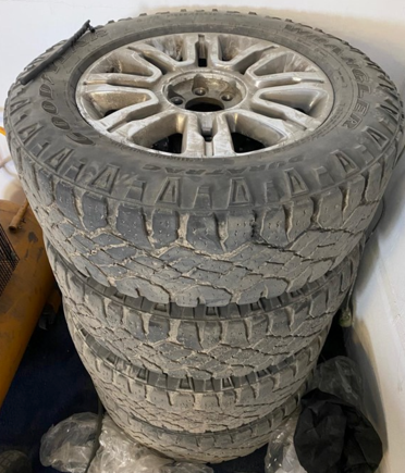 Various alloys and part worn tyres