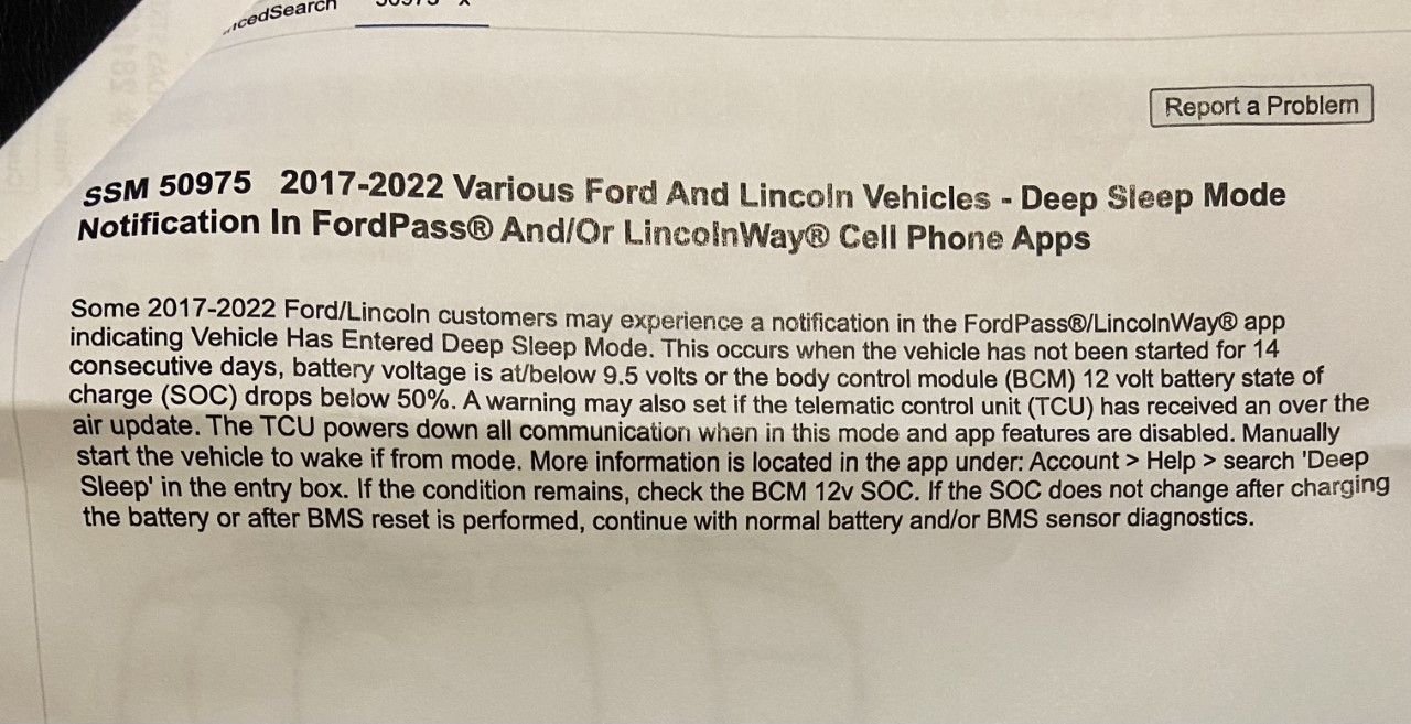 F150 Remote Features Disabled To Preserve Battery