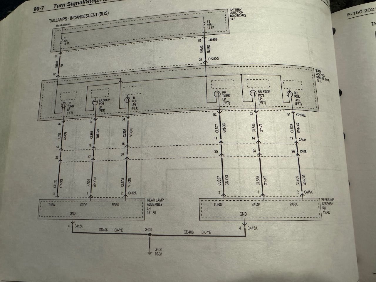 Tail Light Wiring Diagram - Ford F150 Forum - Community of Ford Truck Fans