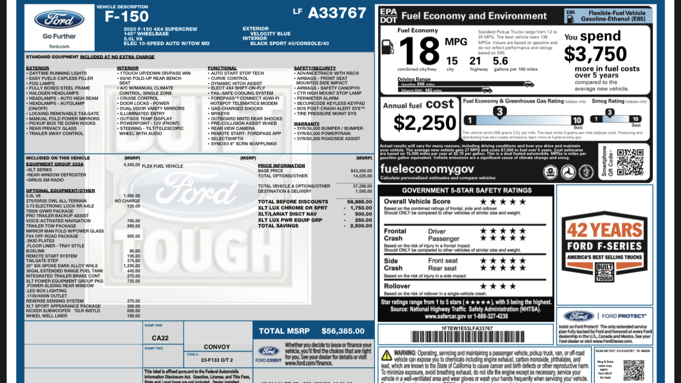 2020 order guide? - Page 4 - Ford F150 Forum - Community of Ford Truck Fans