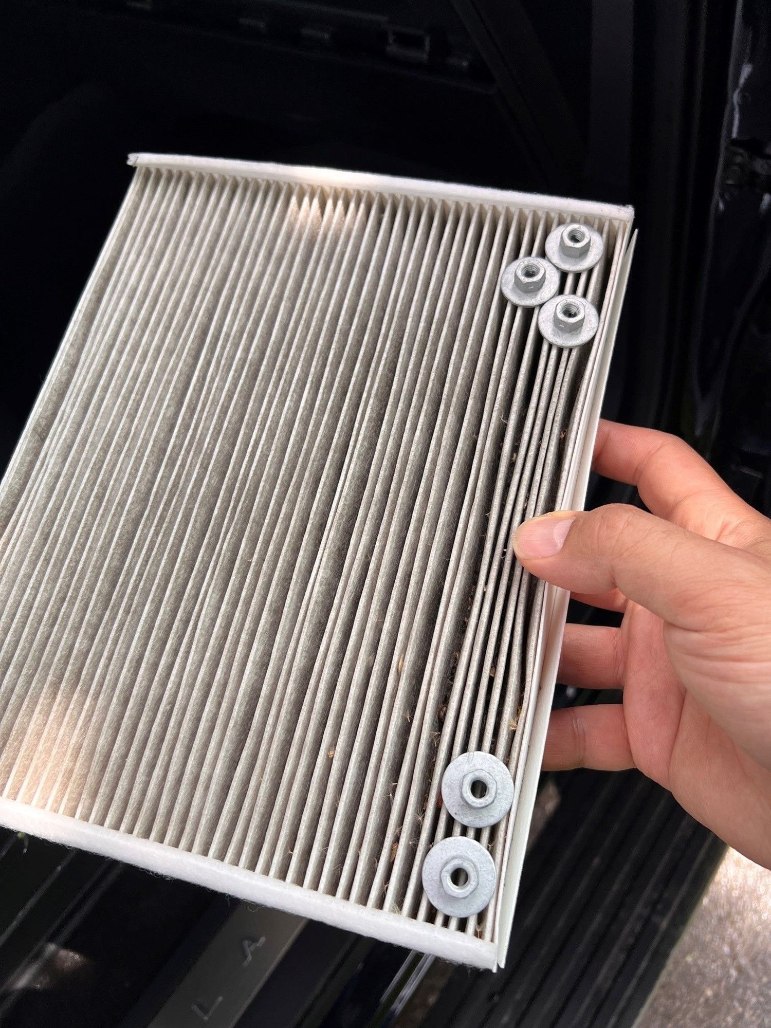 Replacing cabin airfilter in my 2022 F150 look what I found! Ford