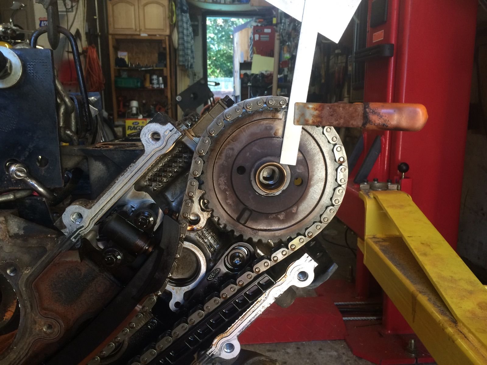 help with 2002 5.4 L timing chain location Ford F150 Forum