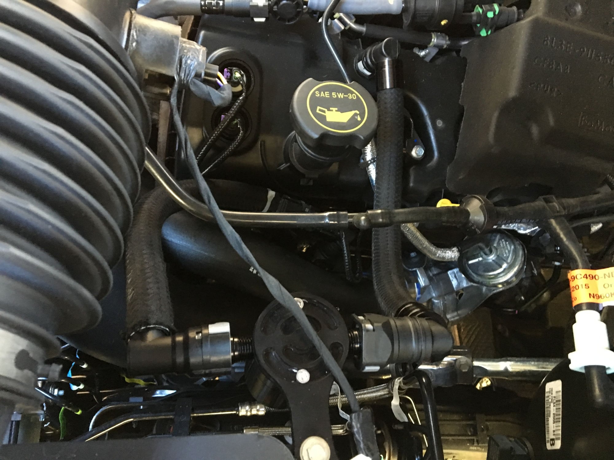 ford dealership allow install oil catch can