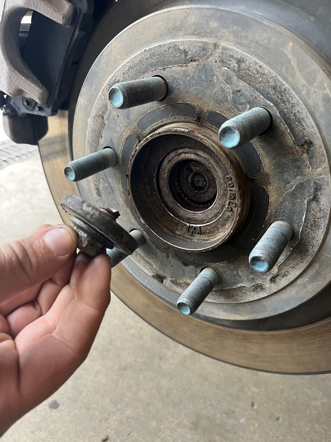 Broken bolt rear passenger axel Ford F150 Forum Community of Ford