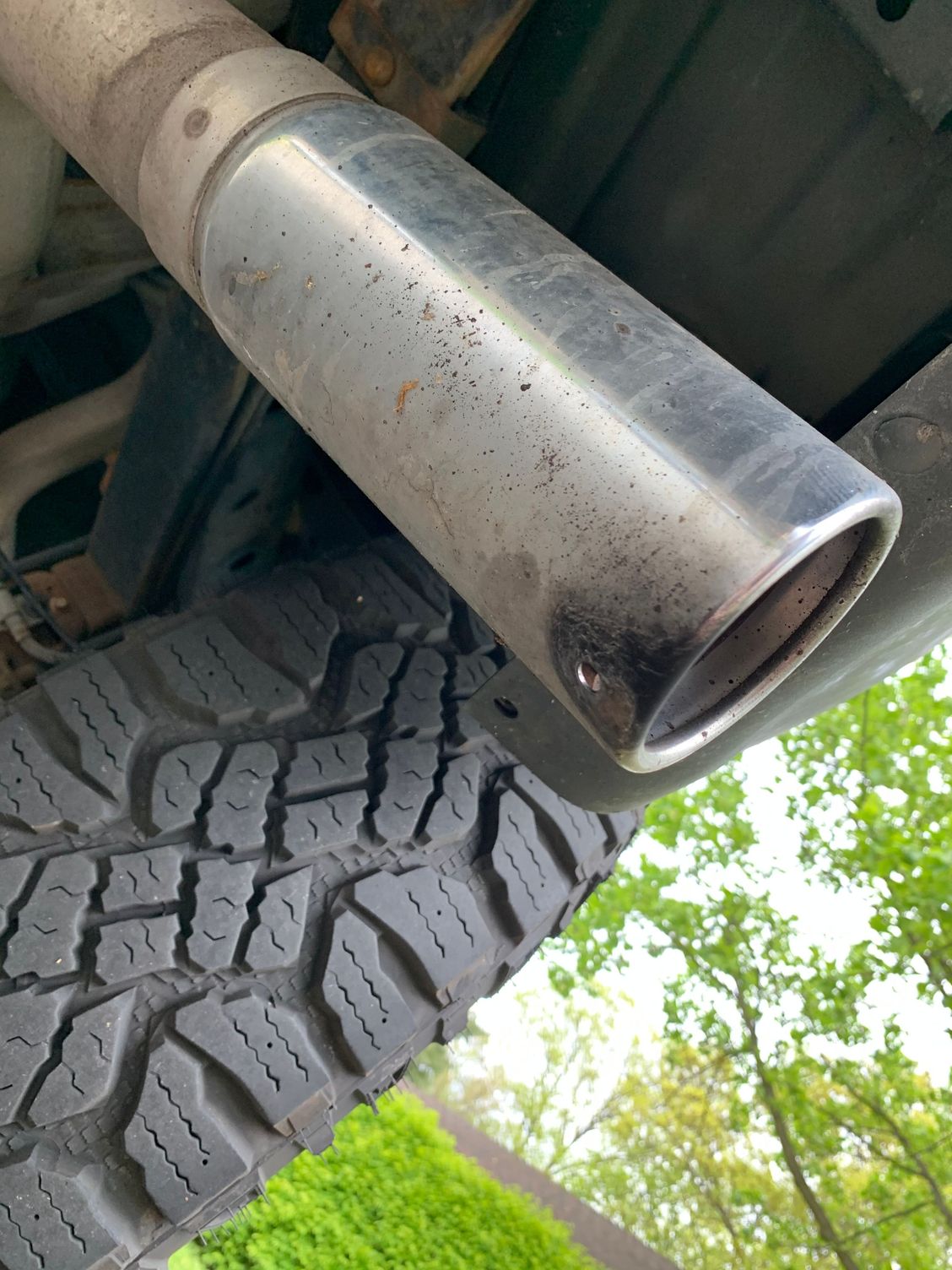 Black soot or something on Exhaust Tip. Pics inside Ford F150 Forum