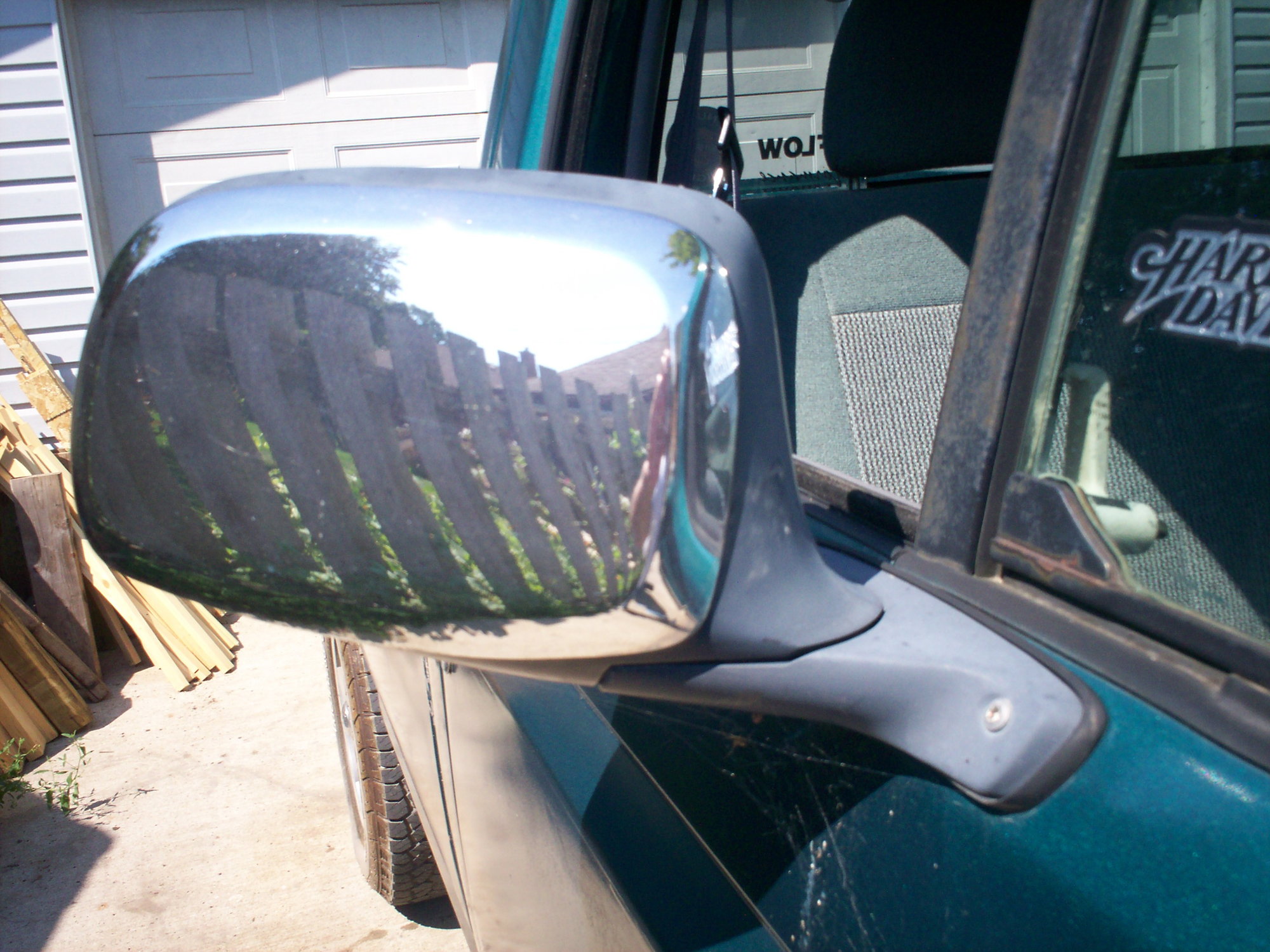 Pair of Manual Side View Chrome Mirrors with Metal Housing Replacement for Ford Pickup Truck SUV