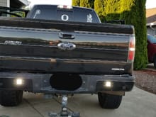 $19 Set of Auxillary lights off Amazon, cut in and inset into the bumper. Makes a HUGE difference at night!