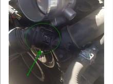 The leak seems to be coming from under this connector 
