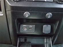 The heated seat switches. There is a surprising amount of room for the switches, even that close to the panel lip.