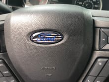 American Flag Ford logo overlay for steering wheel.