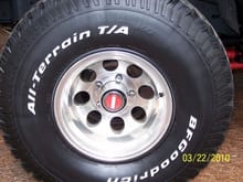 12.50 X 35 BF Goodrich tires