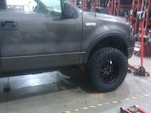 Tires &amp; Wheels being installed 2